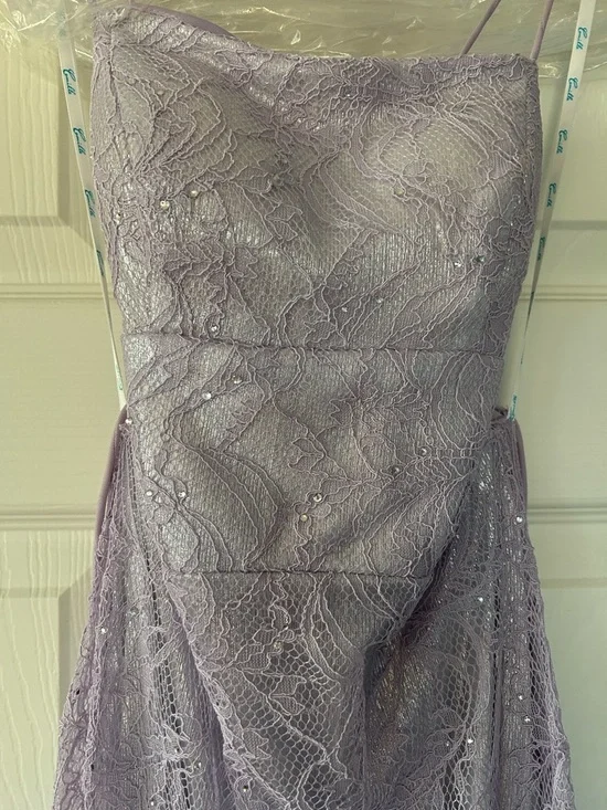 Camilla Lavender Lace Mermaid Dress - Picture 10 of 13
